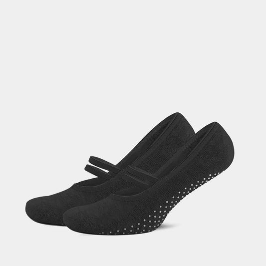 GoWith Women's Non Slip No Show Grip Socks for Yoga & Pilates & Ballet