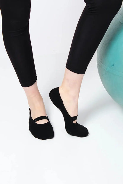 GoWith Women's Non Slip No Show Grip Socks for Yoga & Pilates & Ballet