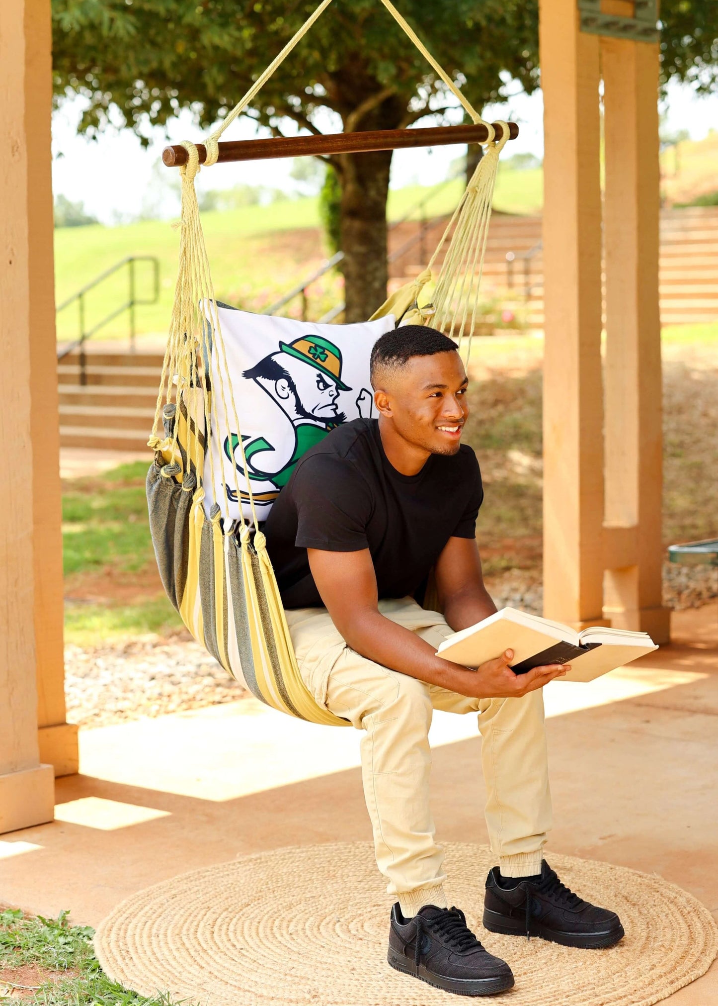 Campus Hammocks Notre Dame Fighting Irish Mascot Hammock Chair Swing