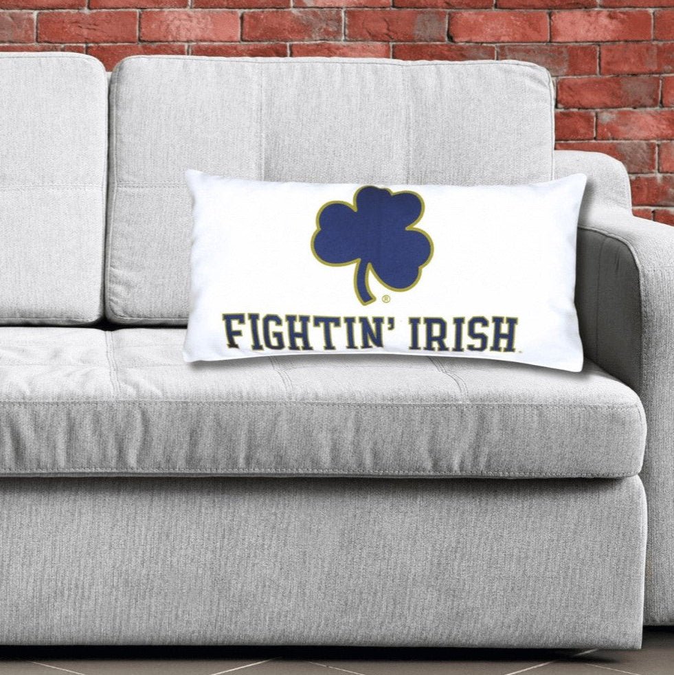 Campus Hammocks Notre Dame Fighting Irish Shamrock Lumbar Pillow Cover