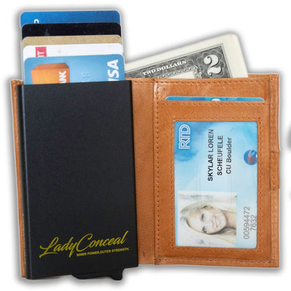 Nova RFID Compact Leather Wallet by Lady Conceal - Angler's Pro Tackle & Outdoors