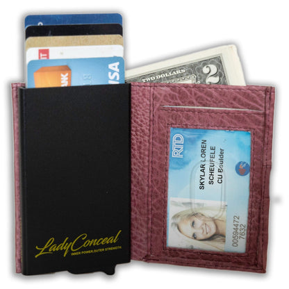 Nova RFID Compact Leather Wallet by Lady Conceal - Angler's Pro Tackle & Outdoors