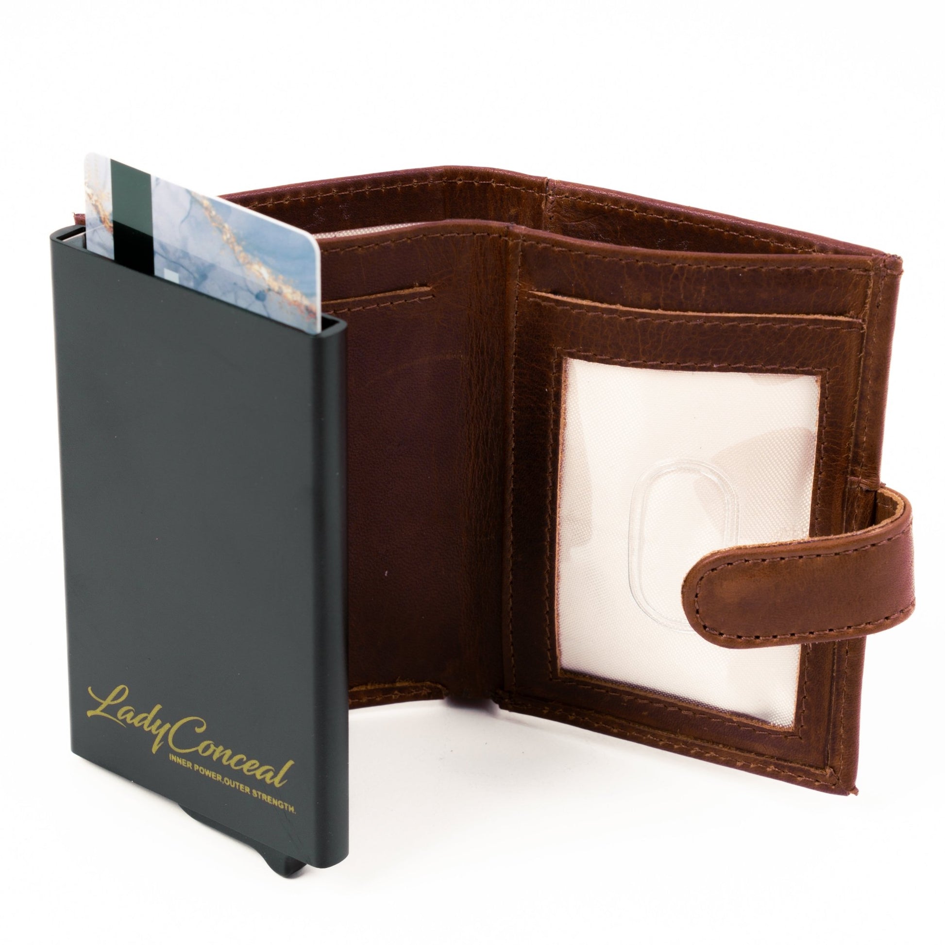 Nova RFID Compact Leather Wallet by Lady Conceal - Angler's Pro Tackle & Outdoors