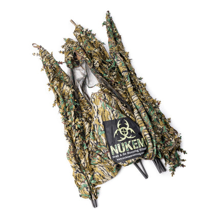 Nukem Hunting Hunting Blind - Mossy Oak Greenleaf 3D Leafy - Angler's Pro Tackle & Outdoors