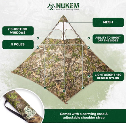 Nukem Hunting Hunting Blind - TrueTimber HTC Green - Angler's Pro Tackle & Outdoors