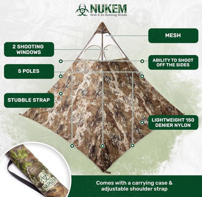 Nukem Hunting Hunting Blind - TrueTimber Strata - Angler's Pro Tackle & Outdoors