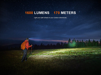 Fenix HM60R V2 High-Performance Headlamp - 1600 Lumens