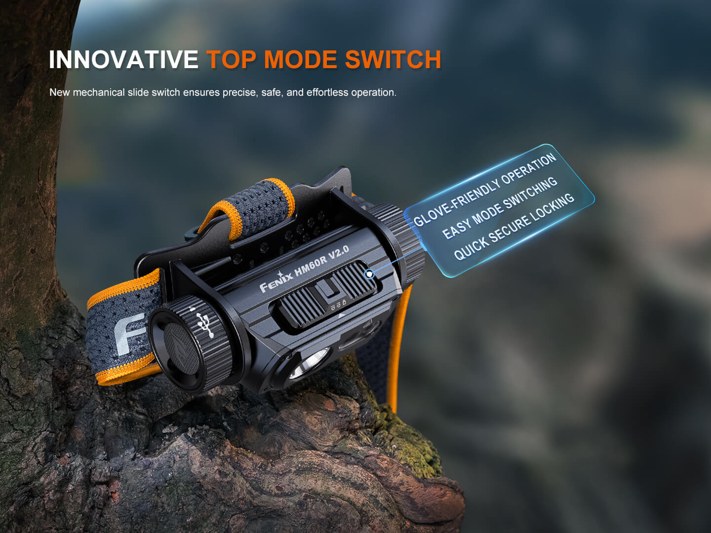Fenix HM60R V2 High-Performance Headlamp - 1600 Lumens