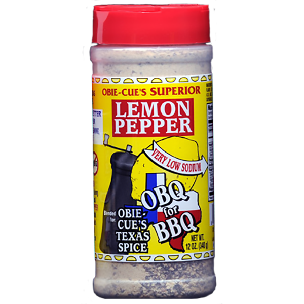 Obie-Cue's Lemon Pepper 12 oz.