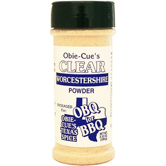 Obie - Cue's Clear Worcestershire Powder 3.52 oz. - Angler's Pro Tackle & Outdoors