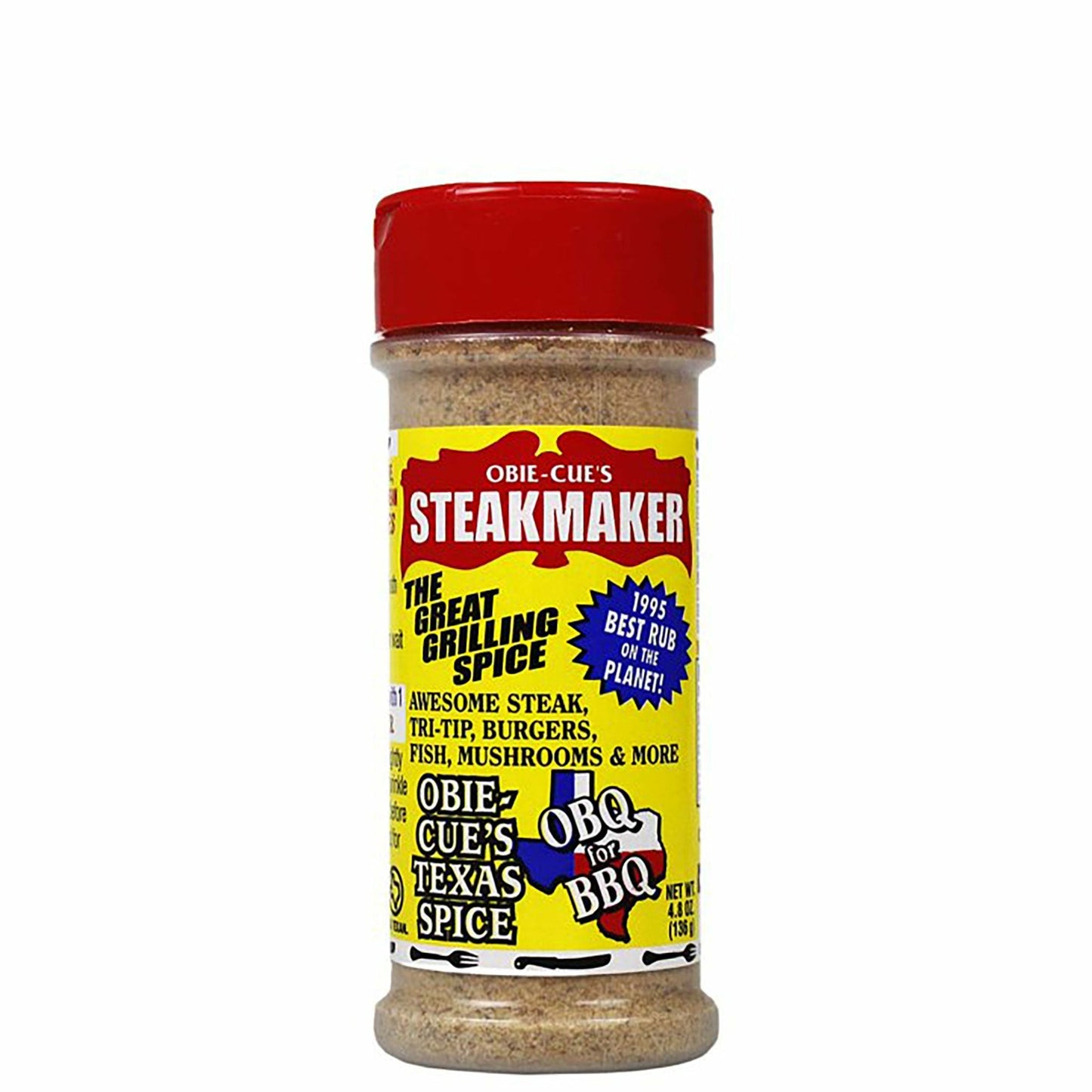 Obie - Cue's Steakmaker The Great Grilling Spice 4.8 oz. - Angler's Pro Tackle & Outdoors