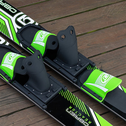 O'Brien Watersports Adult 67 inches Reactor Combo Water skis, Green and Black - Angler's Pro Tackle & Outdoors