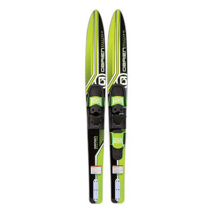 O'Brien Watersports Adult 67 inches Reactor Combo Water skis, Green and Black - Angler's Pro Tackle & Outdoors