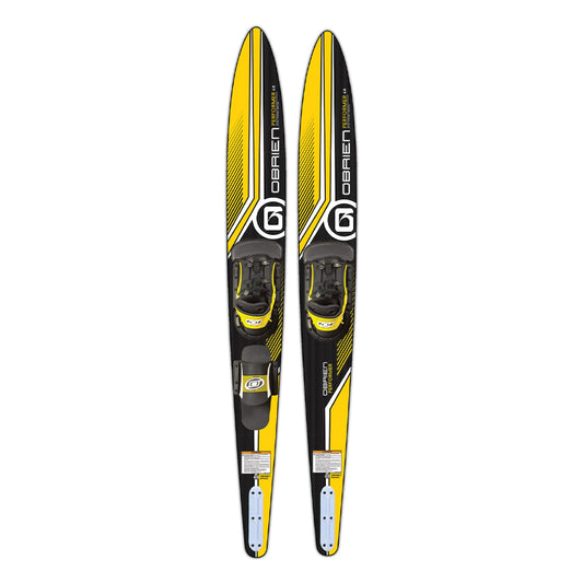 O'Brien Watersports Adult 68 inches Performer Combo Water skis, Yellow and Black - Angler's Pro Tackle & Outdoors