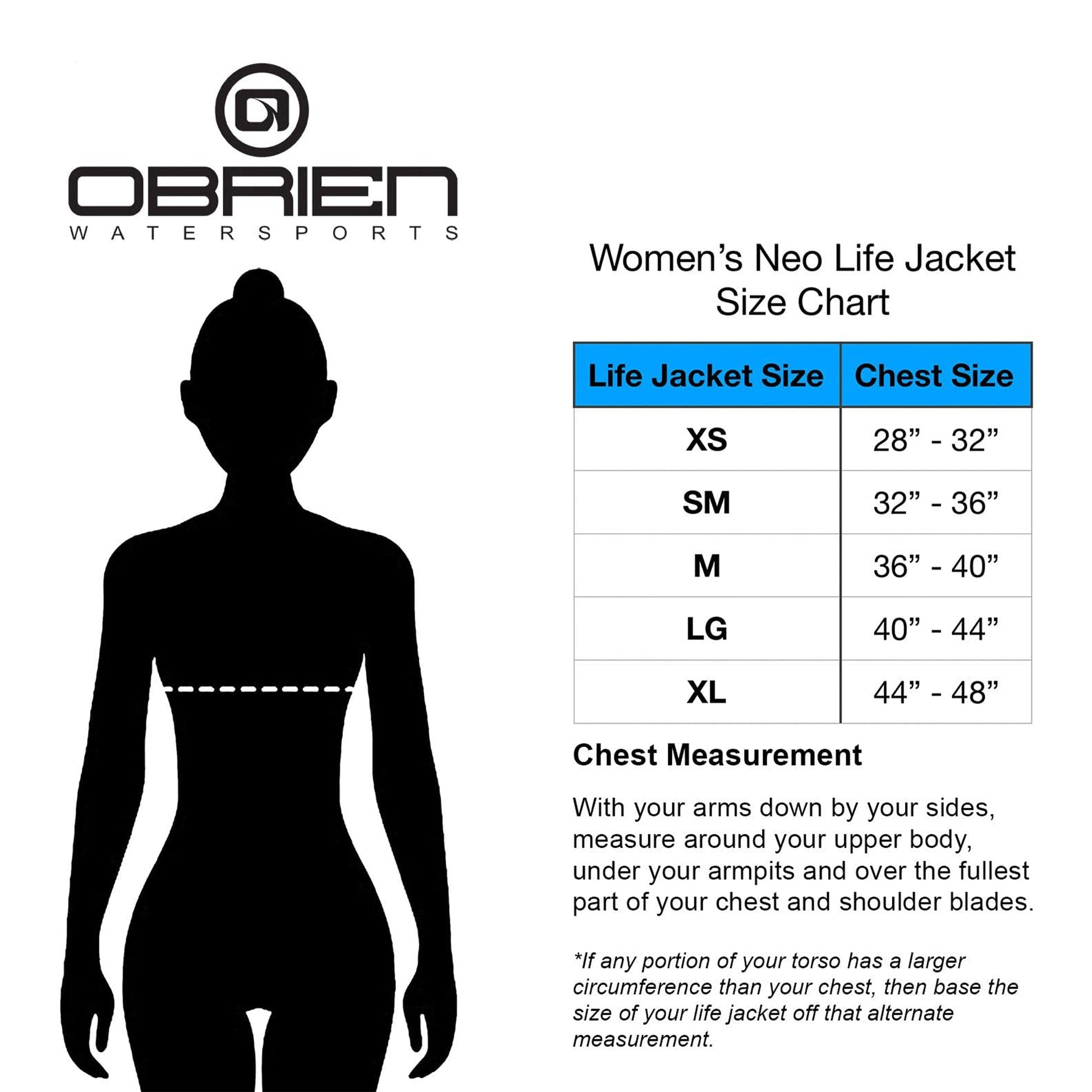 O'Brien Watersports Ladies Flex V - Back Lightweight Safety Life Jacket, Small - Angler's Pro Tackle & Outdoors