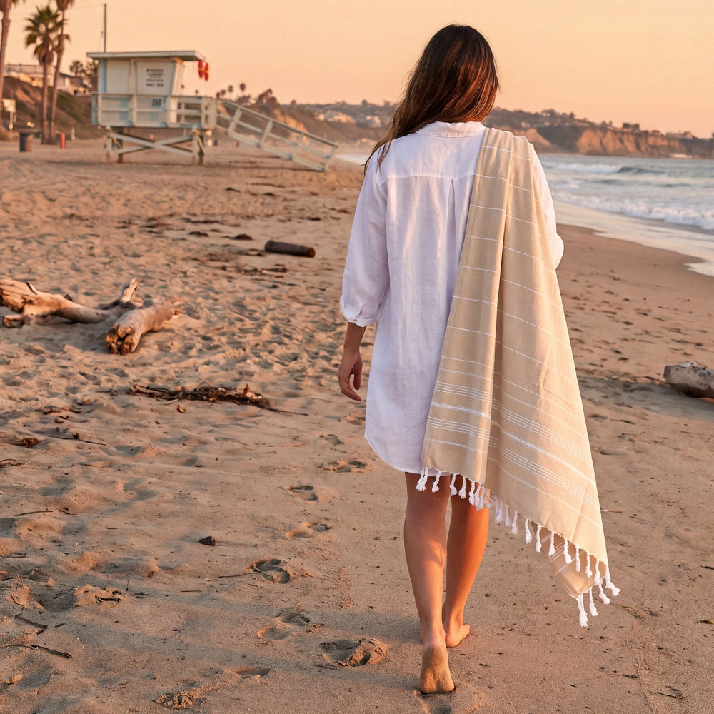 NIXY Ocean - Oversized Turkish Beach Towel Blanket
