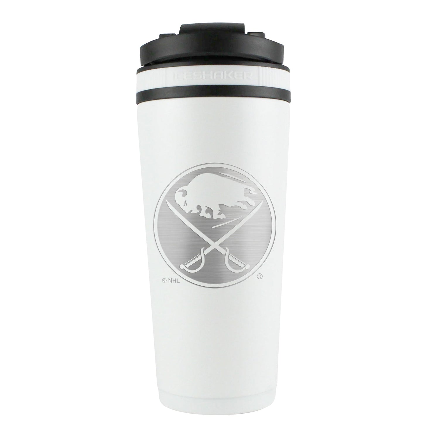 Officially Licensed Buffalo Sabres 26oz Ice Shaker - White - Angler's Pro Tackle & Outdoors