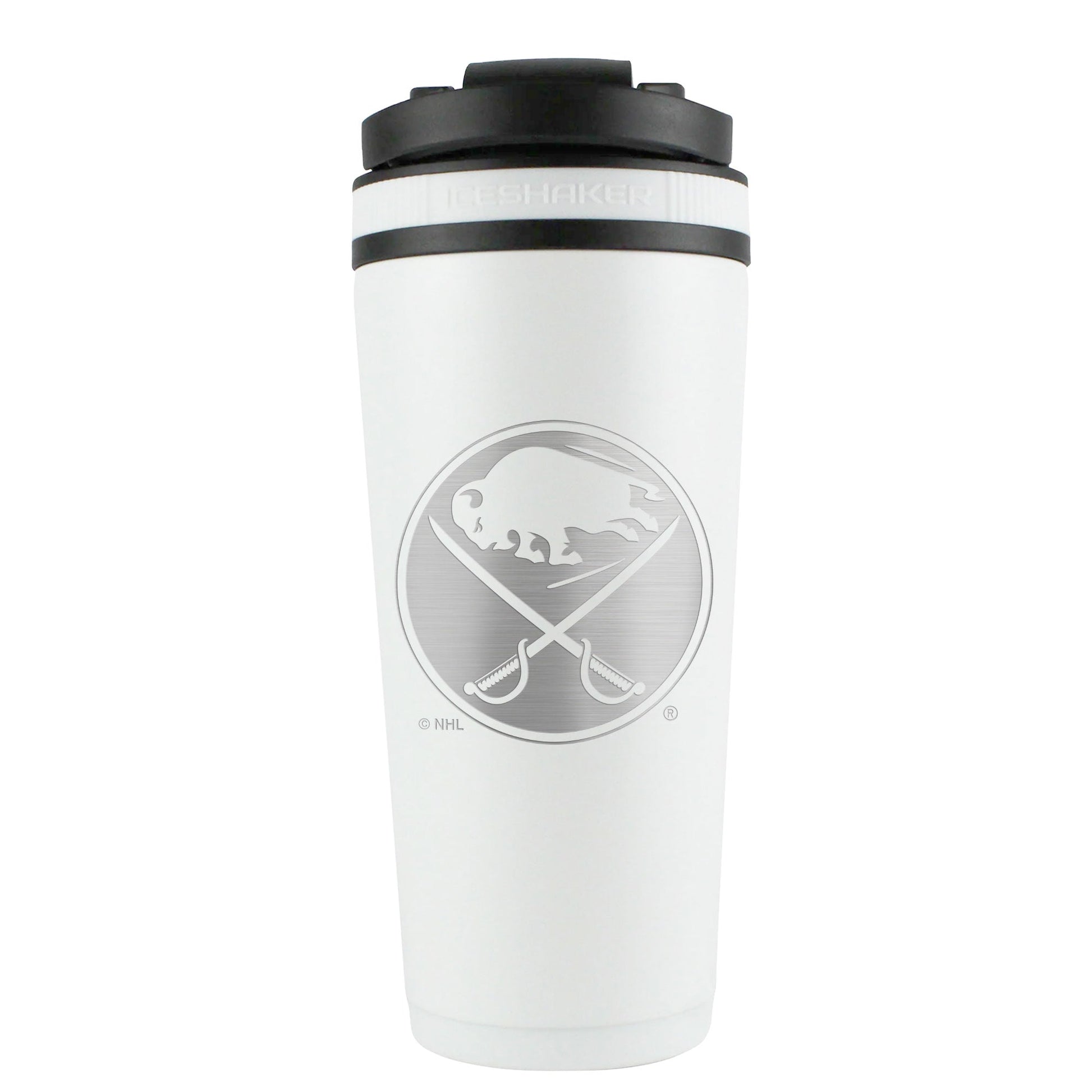 Officially Licensed Buffalo Sabres 26oz Ice Shaker - White - Angler's Pro Tackle & Outdoors