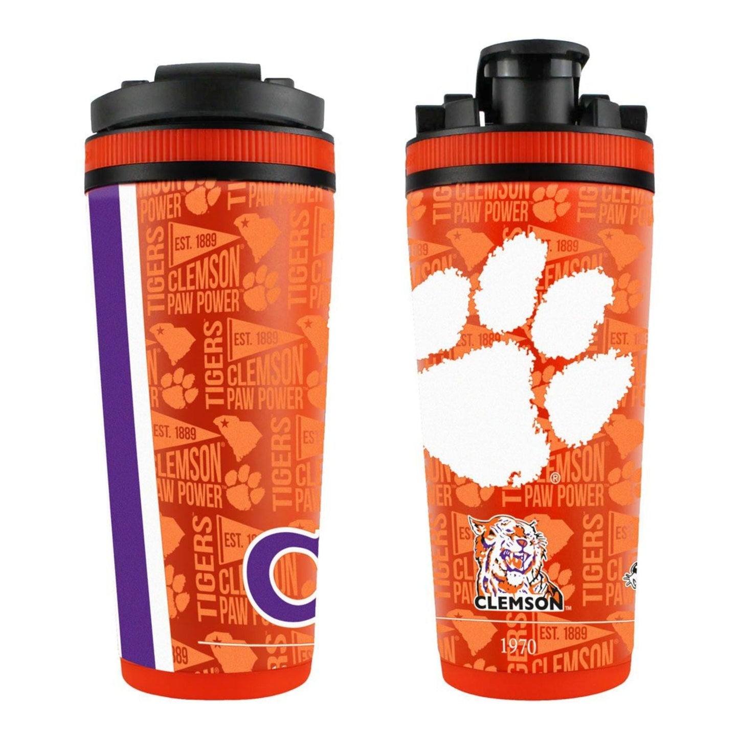 Officially Licensed Clemson University 26oz Ice Shaker - Angler's Pro Tackle & Outdoors