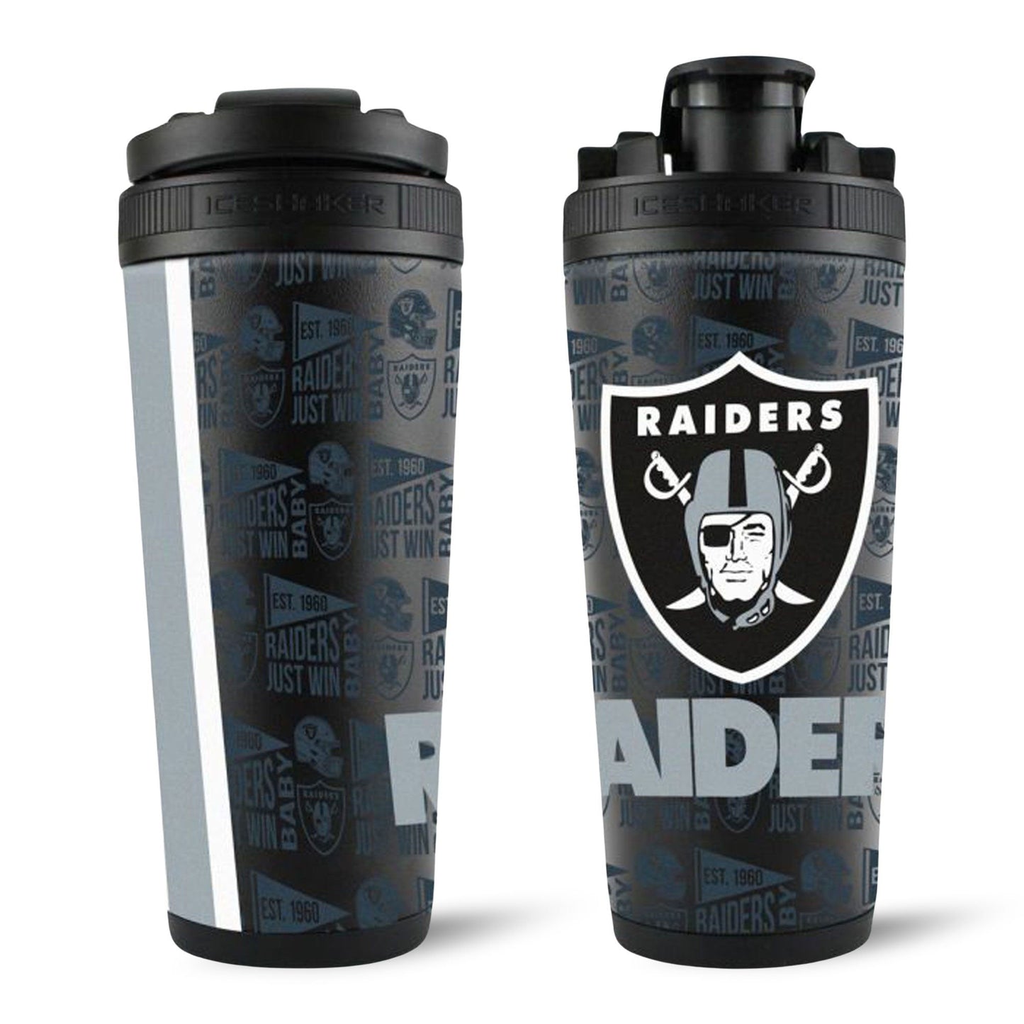 Officially Licensed Las Vegas Raiders 26oz Ice Shaker - Angler's Pro Tackle & Outdoors