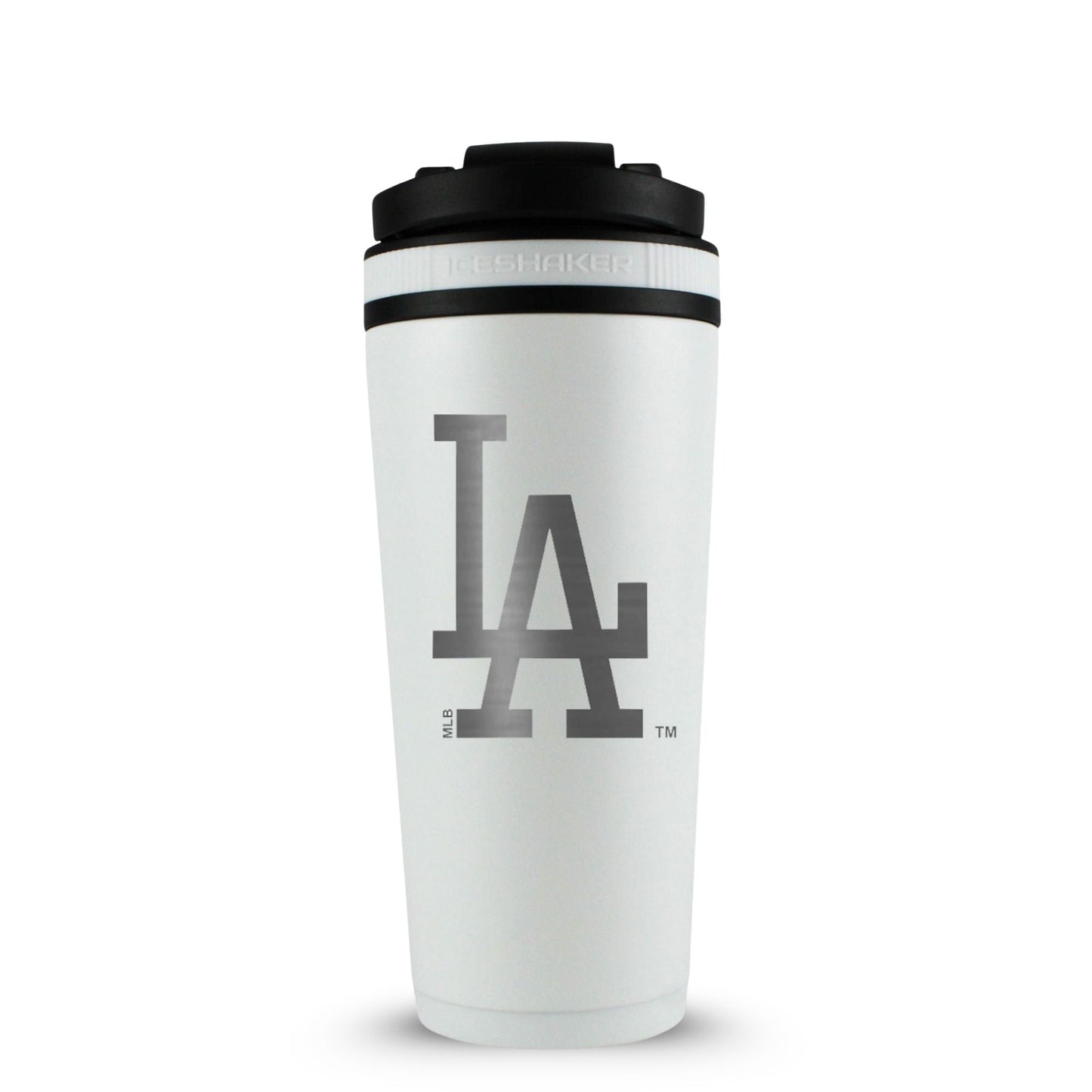 Officially Licensed Los Angeles Dodgers 26oz Ice Shaker (Alternate Logo) - White - Angler's Pro Tackle & Outdoors
