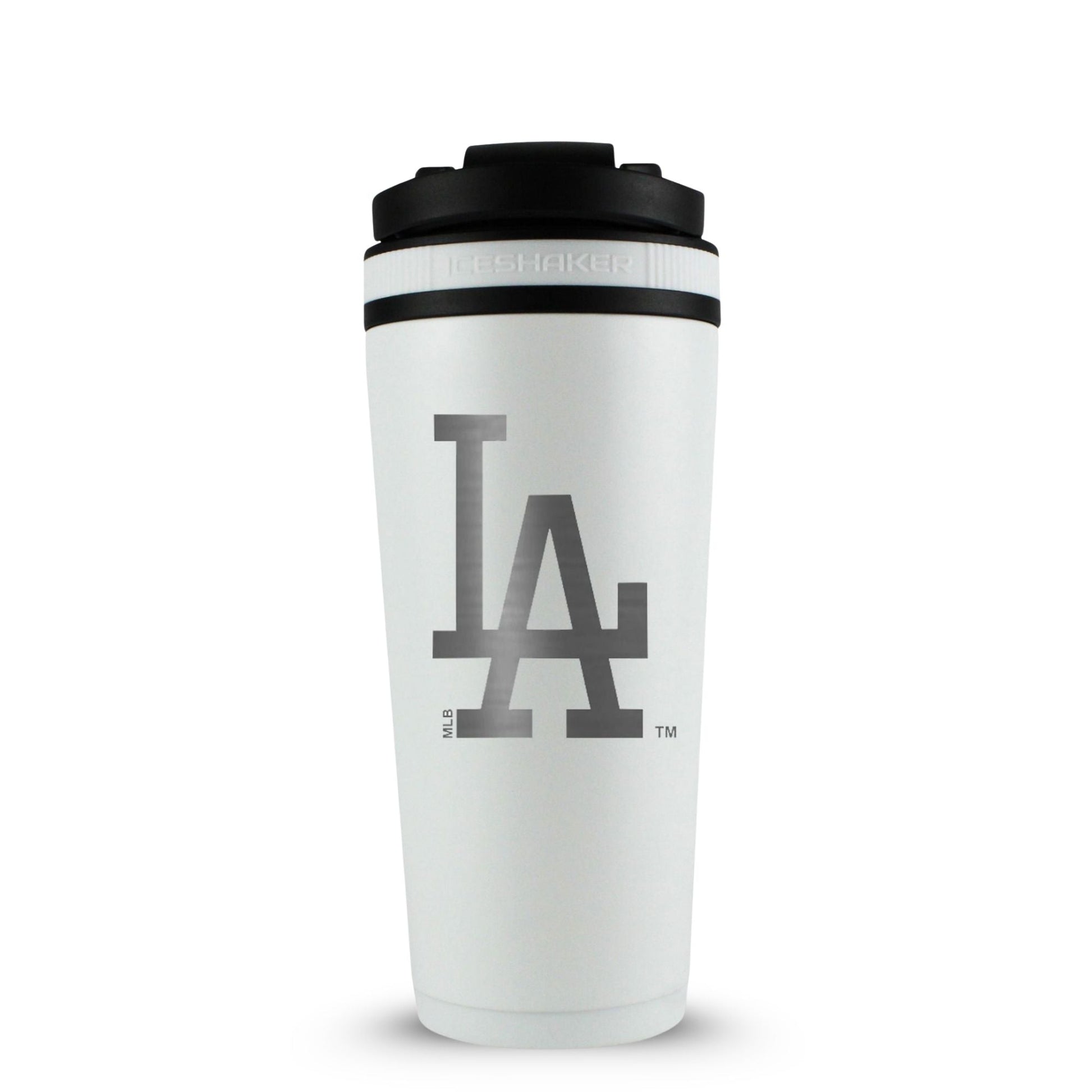 Officially Licensed Los Angeles Dodgers 26oz Ice Shaker (Alternate Logo) - White - Angler's Pro Tackle & Outdoors