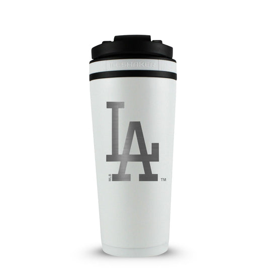 Officially Licensed Los Angeles Dodgers 26oz Ice Shaker (Alternate Logo) - White - Angler's Pro Tackle & Outdoors