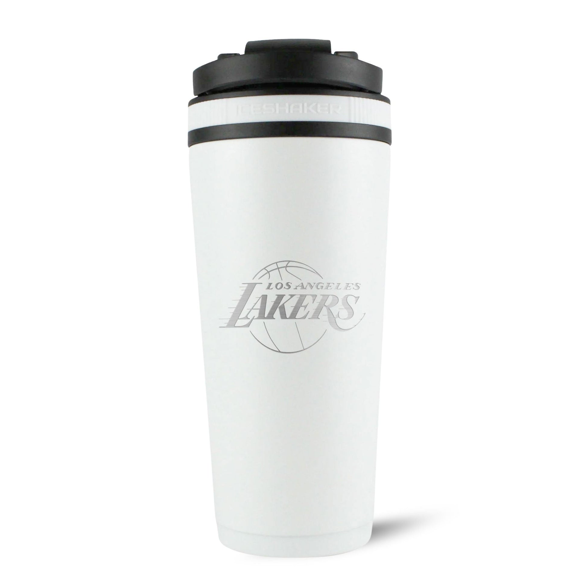 Officially Licensed Los Angeles Lakers 26oz Ice Shaker - White - Angler's Pro Tackle & Outdoors