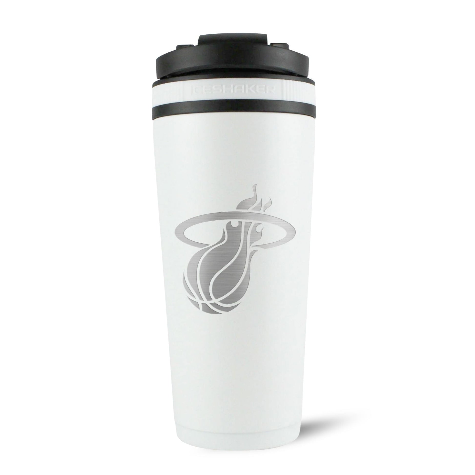Officially Licensed Miami Heat 26oz Ice Shaker - White - Angler's Pro Tackle & Outdoors