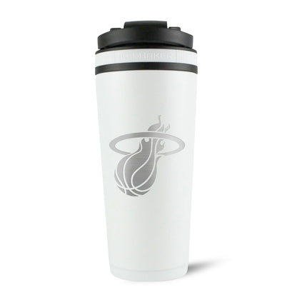 Officially Licensed Miami Heat 26oz Ice Shaker - White - Angler's Pro Tackle & Outdoors