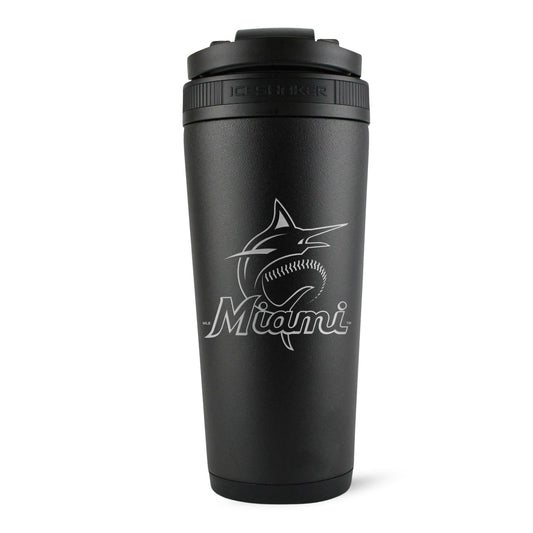Officially Licensed Miami Marlins 26oz Ice Shaker - Angler's Pro Tackle & Outdoors