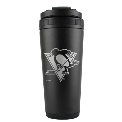 Officially Licensed Pittsburgh Penguins 26oz Ice Shaker - Black - Angler's Pro Tackle & Outdoors