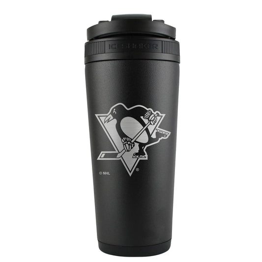 Officially Licensed Pittsburgh Penguins 26oz Ice Shaker - Black - Angler's Pro Tackle & Outdoors