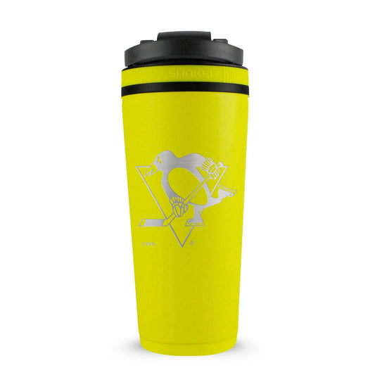 Officially Licensed Pittsburgh Penguins 26oz Ice Shaker - Yellow - Angler's Pro Tackle & Outdoors