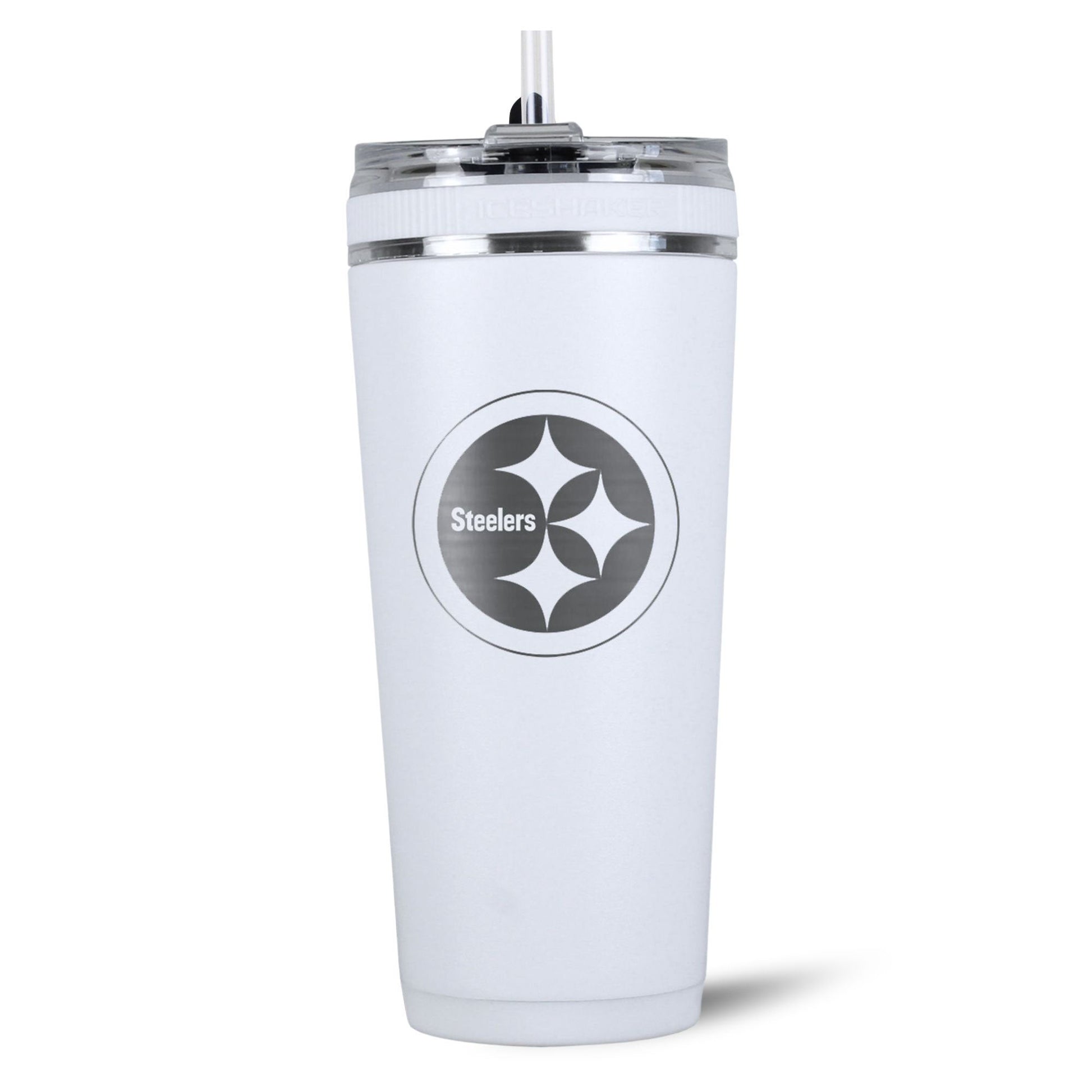 Officially Licensed Pittsburgh Steelers 26oz Flex Bottle - White - Angler's Pro Tackle & Outdoors