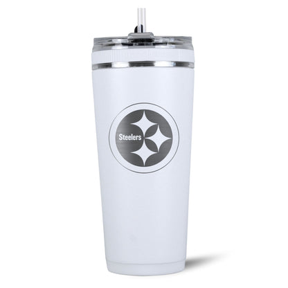 Officially Licensed Pittsburgh Steelers 26oz Flex Bottle - White - Angler's Pro Tackle & Outdoors