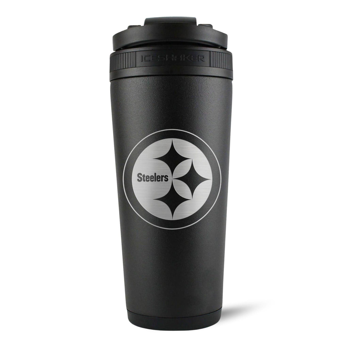 Officially Licensed Pittsburgh Steelers 26oz Ice Shaker - Black - Angler's Pro Tackle & Outdoors