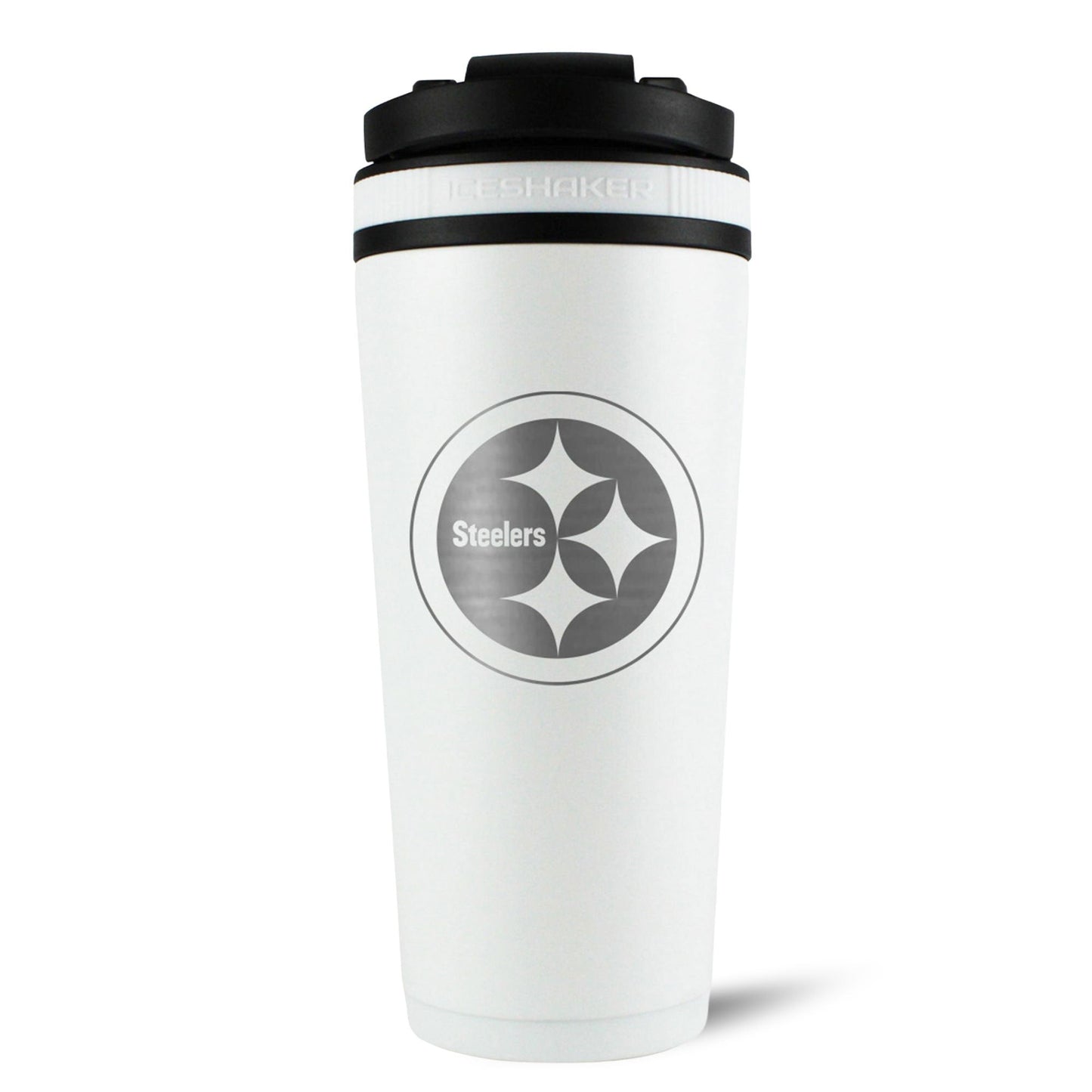 Officially Licensed Pittsburgh Steelers 26oz Ice Shaker - White - Angler's Pro Tackle & Outdoors