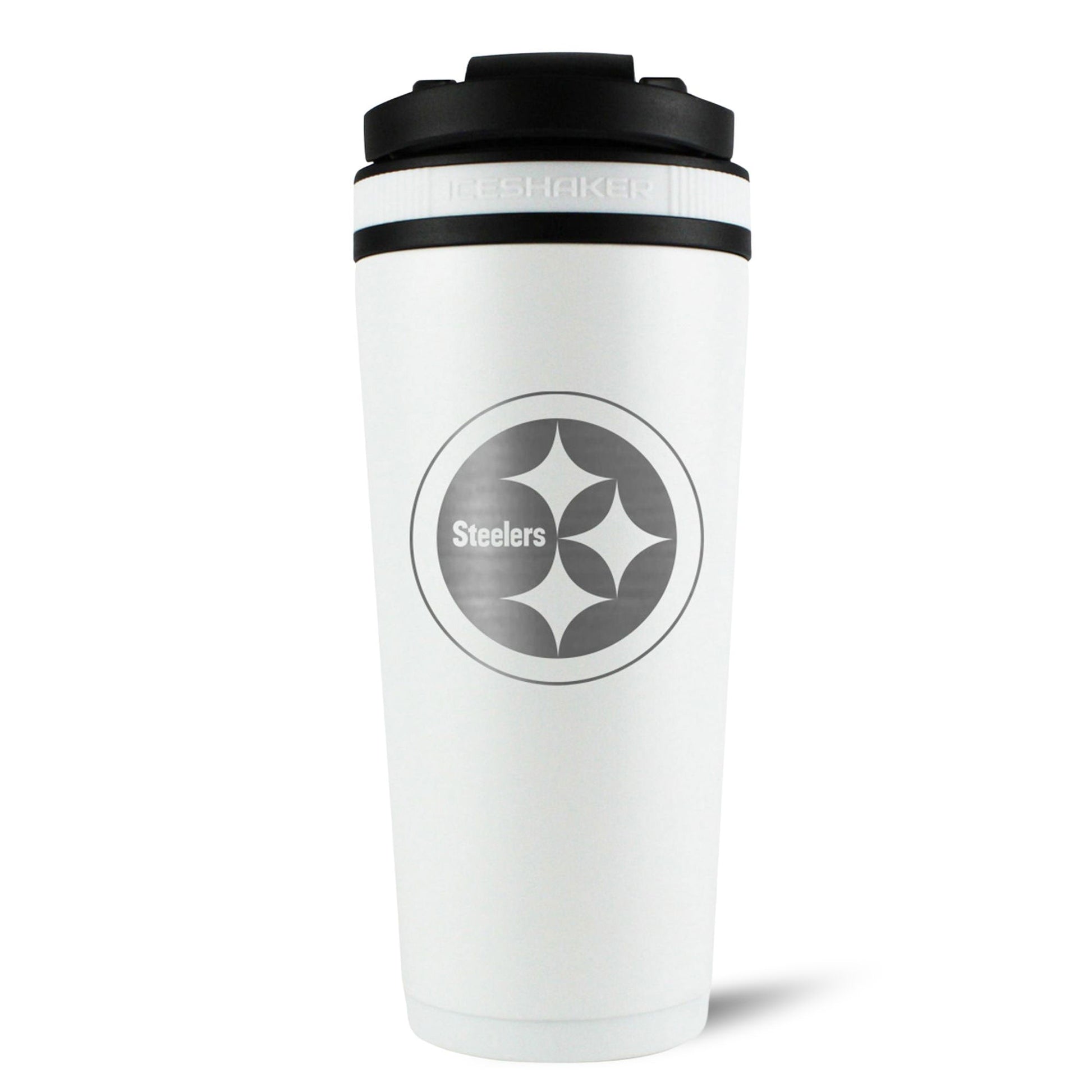 Officially Licensed Pittsburgh Steelers 26oz Ice Shaker - White - Angler's Pro Tackle & Outdoors