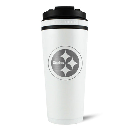Officially Licensed Pittsburgh Steelers 26oz Ice Shaker - White - Angler's Pro Tackle & Outdoors