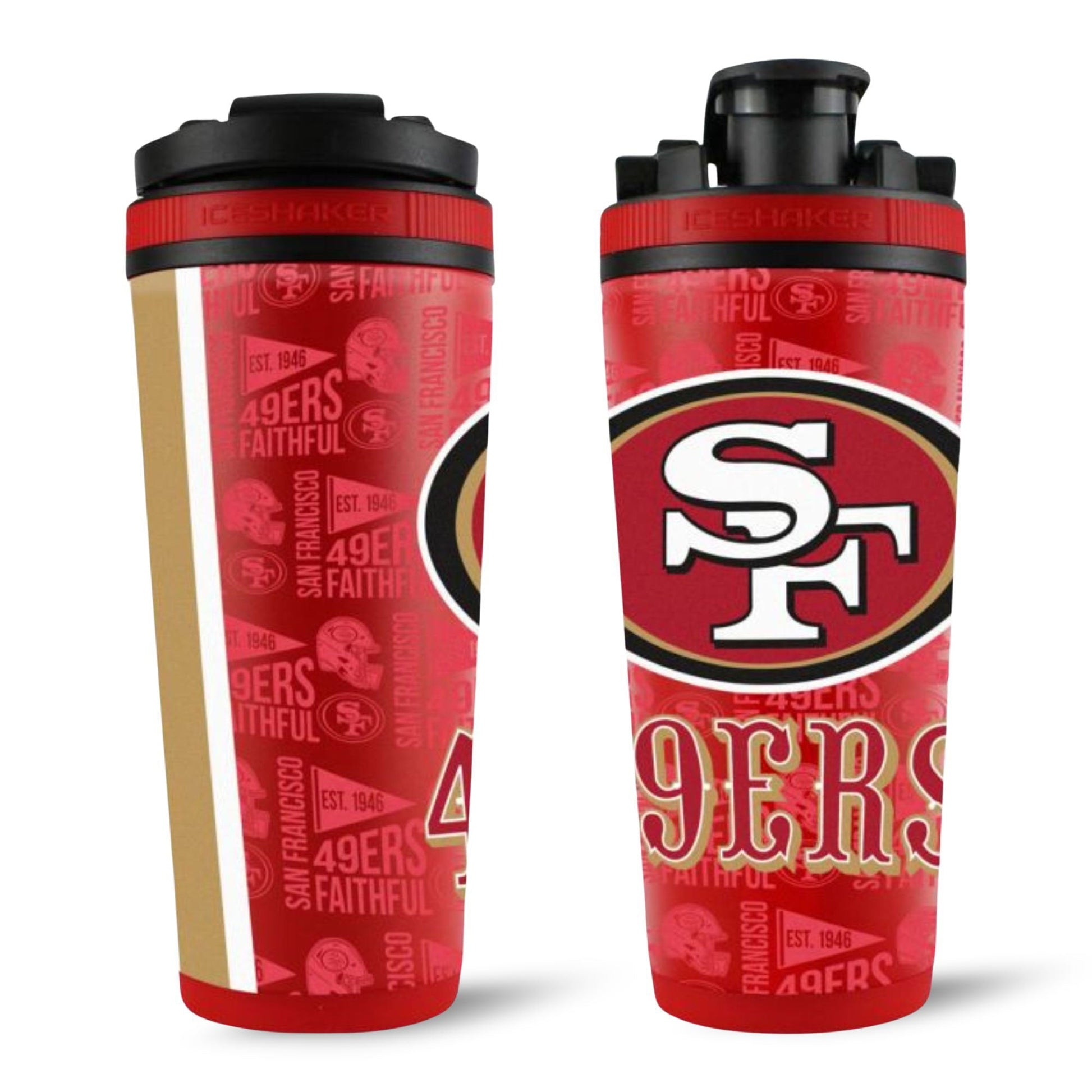 Officially Licensed San Francisco 49ers 26oz Ice Shaker - Angler's Pro Tackle & Outdoors