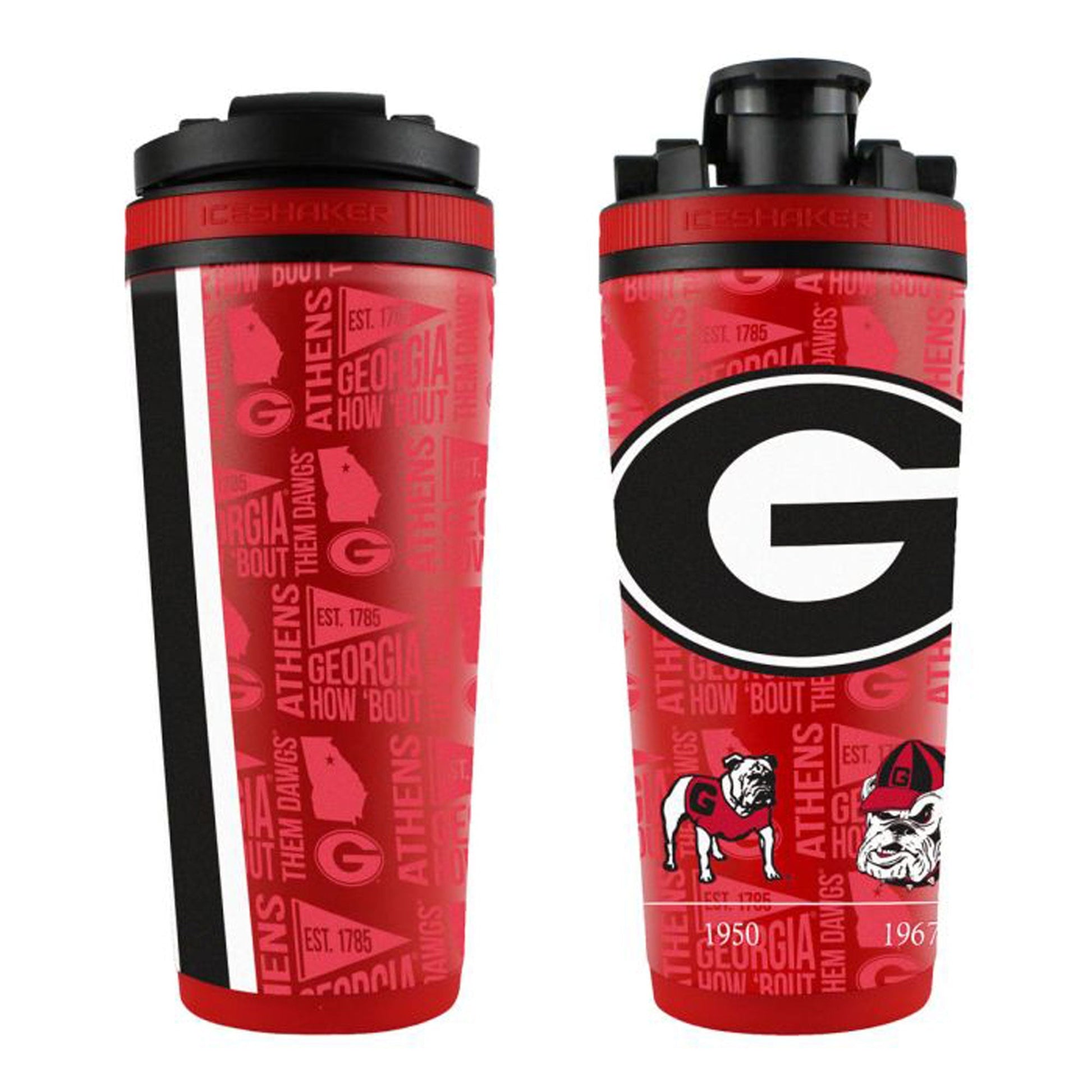 Officially Licensed University of Georgia 26oz Ice Shaker - Angler's Pro Tackle & Outdoors