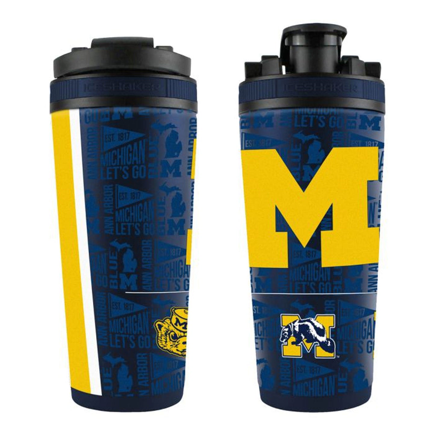 Officially Licensed University of Michigan 26oz Ice Shaker - Angler's Pro Tackle & Outdoors