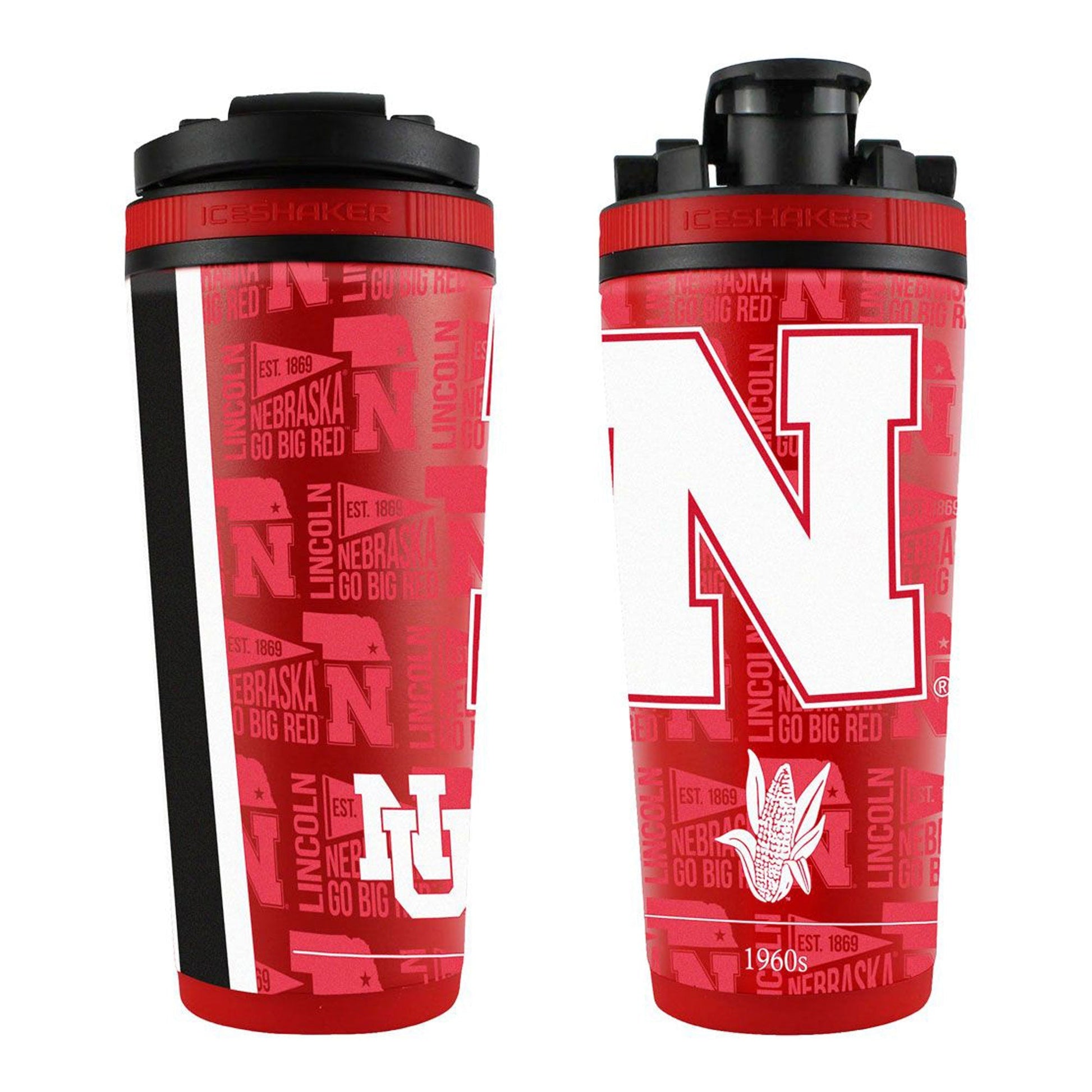 Officially Licensed University of Nebraska 26oz Ice Shaker - Angler's Pro Tackle & Outdoors