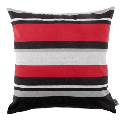 Campus Hammocks Ohio State Colors Striped Pillow Cover