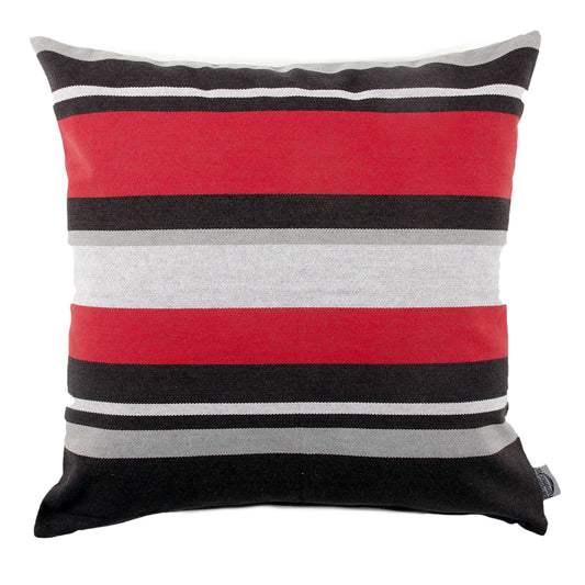 Campus Hammocks Ohio State Colors Striped Pillow Cover
