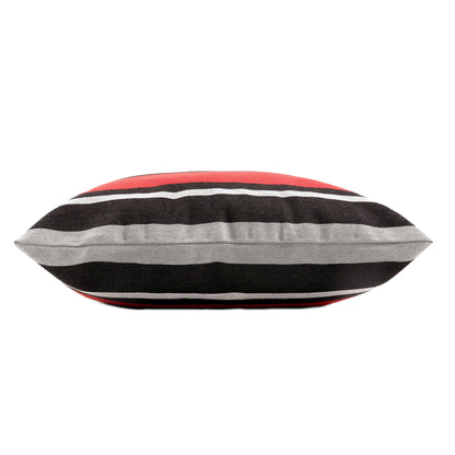 Campus Hammocks Ohio State Colors Striped Pillow Cover