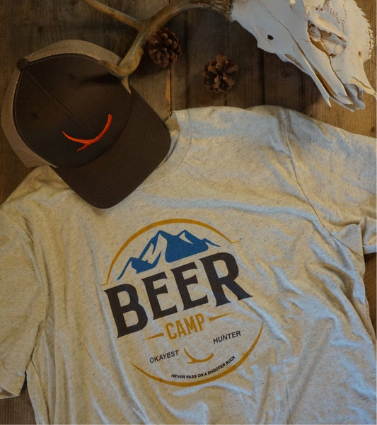 Okayest Hunter - Beer Camp Light T-Shirt - Angler's Pro Tackle & Outdoors