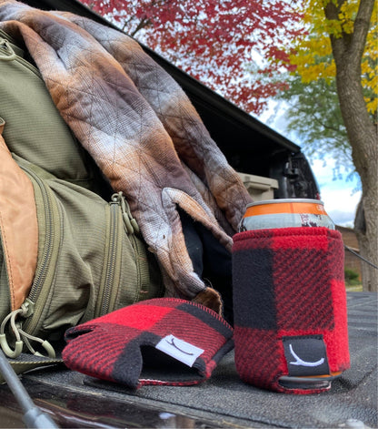 Okayest Hunter - Buffalo Plaid OH Can Cooler - Angler's Pro Tackle & Outdoors