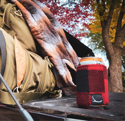 Okayest Hunter - Buffalo Plaid OH Can Cooler - Angler's Pro Tackle & Outdoors